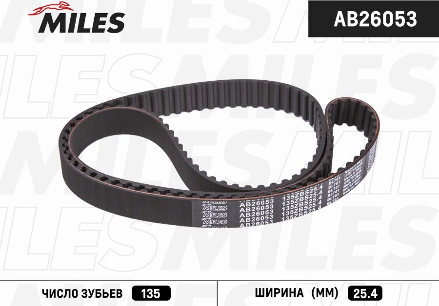 Miles AB26053 - Timing Belt autospares.lv
