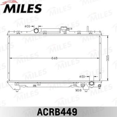 Miles ACRB449 - Radiator, engine cooling autospares.lv