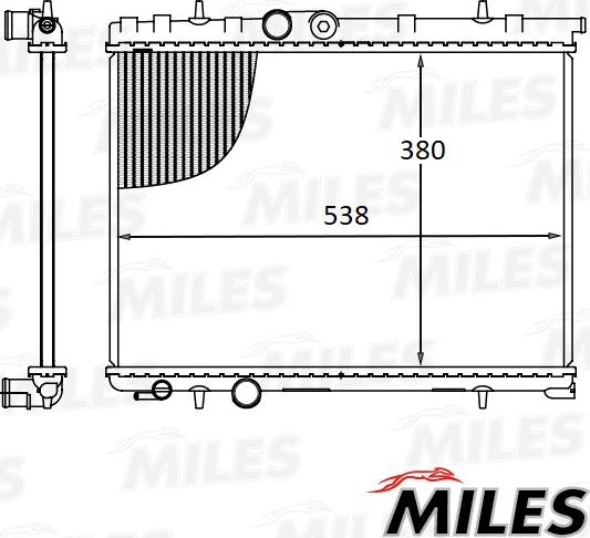 Miles ACRB043 - Radiator, engine cooling autospares.lv