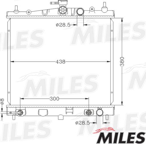 Miles ACRB064 - Radiator, engine cooling autospares.lv