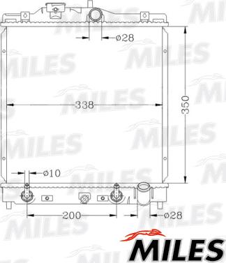 Miles ACRB065 - Radiator, engine cooling autospares.lv