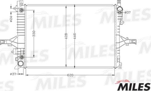 Miles ACRB062 - Radiator, engine cooling autospares.lv