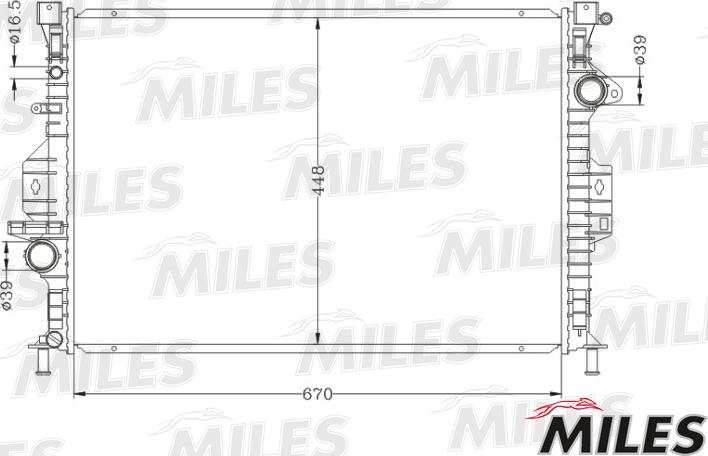 Miles ACRB081 - Radiator, engine cooling autospares.lv