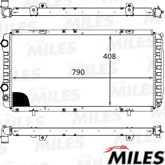 Miles ACRB032 - Radiator, engine cooling autospares.lv