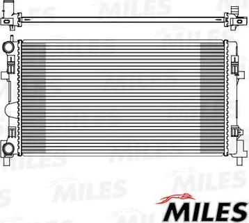 Miles ACRB075 - Radiator, engine cooling autospares.lv