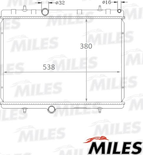 Miles ACRB147 - Radiator, engine cooling autospares.lv