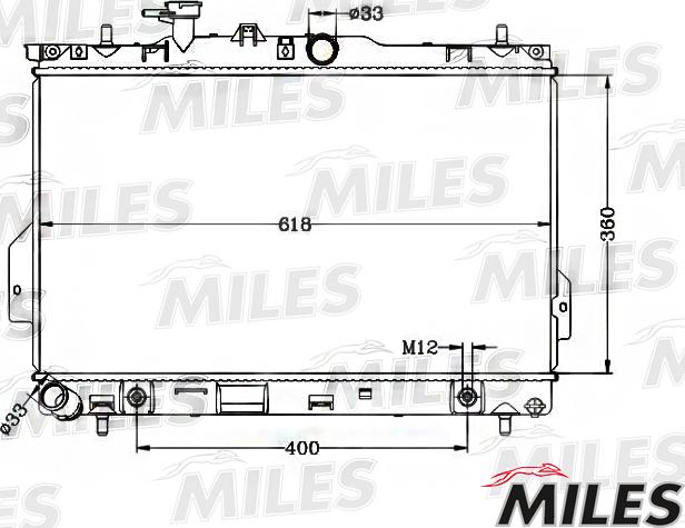 Miles ACRB362 - Radiator, engine cooling autospares.lv