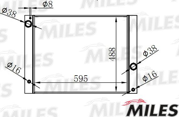 Miles ACRB229 - Radiator, engine cooling autospares.lv