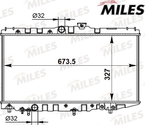 Miles ACRB279 - Radiator, engine cooling autospares.lv