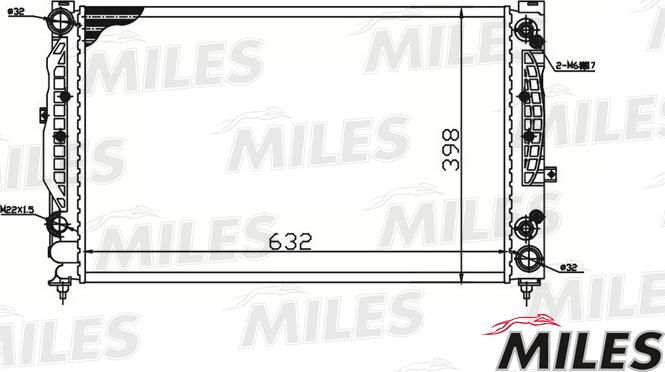 Miles ACRM098 - Radiator, engine cooling autospares.lv