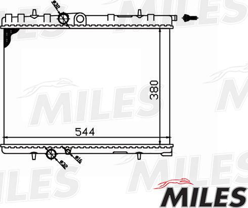 Miles ACRM043 - Radiator, engine cooling autospares.lv