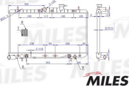 Miles ACRM066 - Radiator, engine cooling autospares.lv