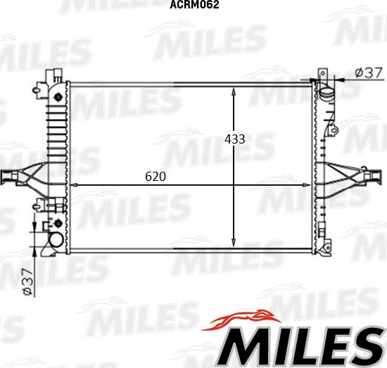 Miles ACRM062 - Radiator, engine cooling autospares.lv