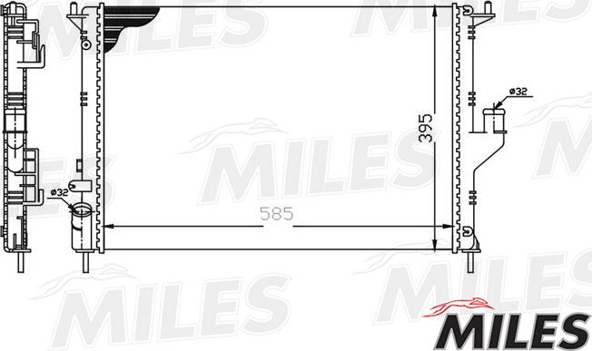 Miles ACRM003 - Radiator, engine cooling autospares.lv