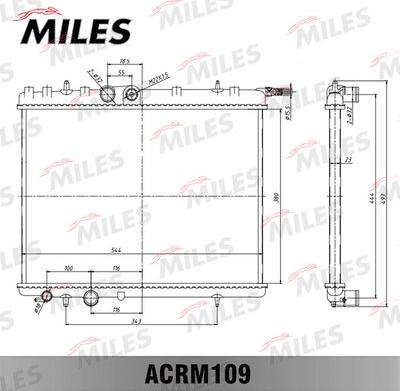 Miles ACRM109 - Radiator, engine cooling autospares.lv