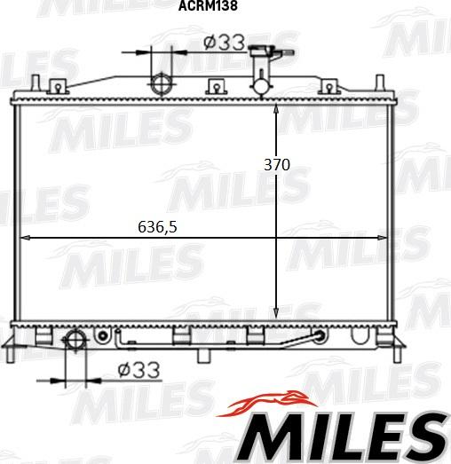 Miles ACRM138 - Radiator, engine cooling autospares.lv