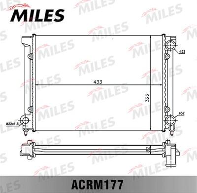 Miles ACRM177 - Radiator, engine cooling autospares.lv