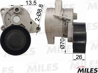 Miles AG00062 - Belt Tensioner, v-ribbed belt autospares.lv