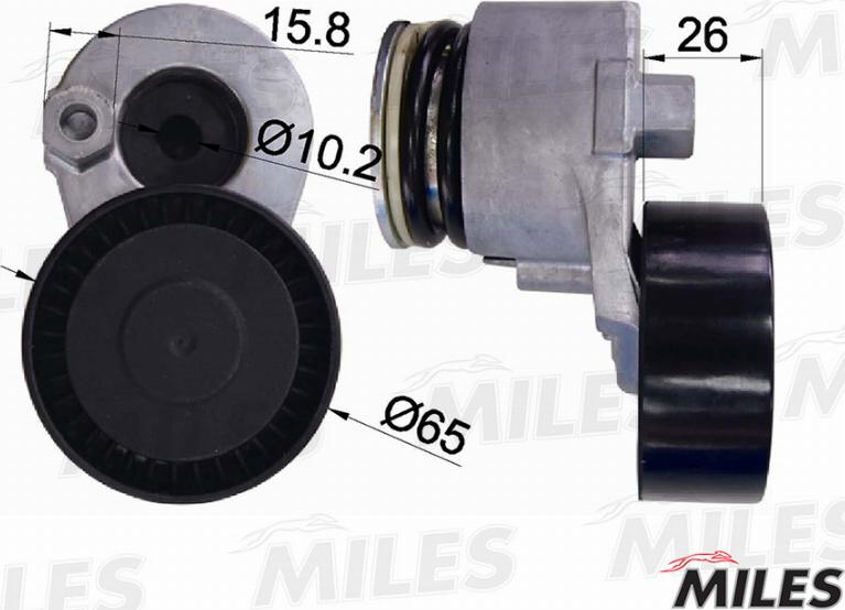 Miles AG00039 - Belt Tensioner, v-ribbed belt autospares.lv