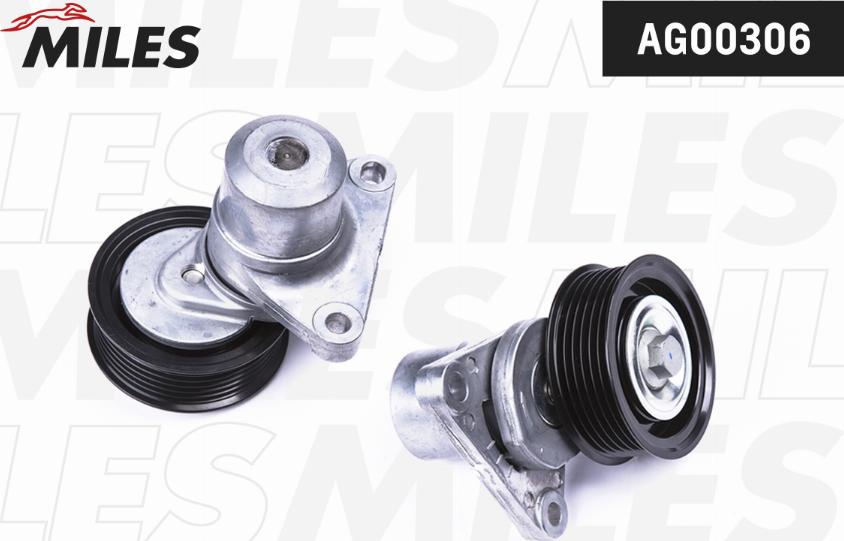 Miles AG00306 - Belt Tensioner, v-ribbed belt autospares.lv