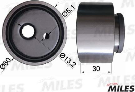 Miles AG01004 - Tensioner Pulley, timing belt autospares.lv