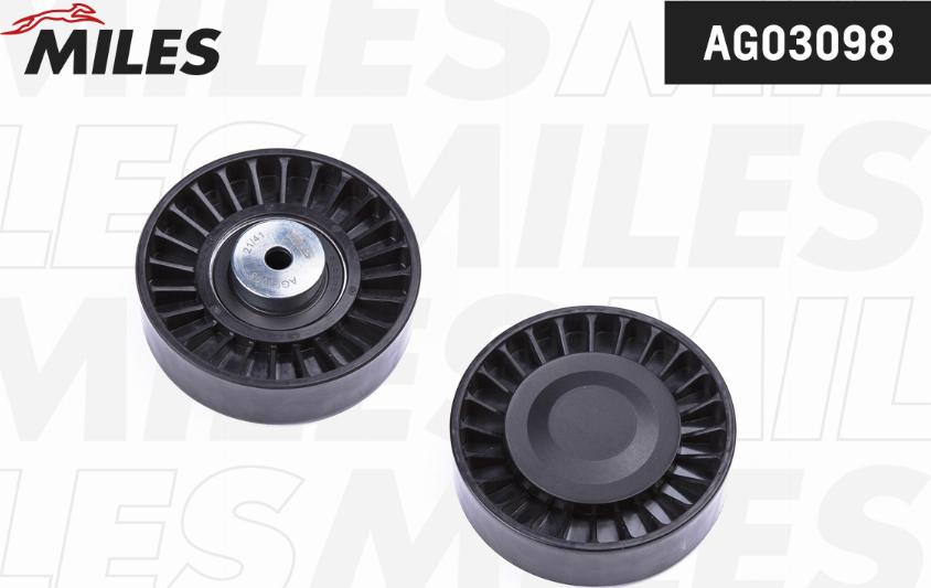 Miles AG03098 - Pulley, v-ribbed belt autospares.lv