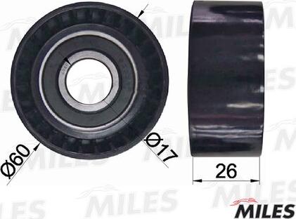 Miles AG03015 - Belt Tensioner, v-ribbed belt autospares.lv