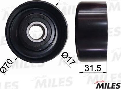 Miles AG03074 - Belt Tensioner, v-ribbed belt autospares.lv