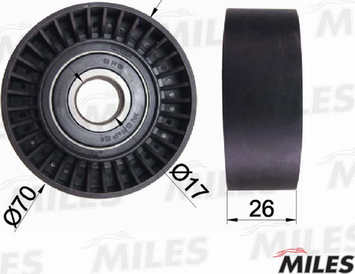 Miles AG03070 - Belt Tensioner, v-ribbed belt autospares.lv