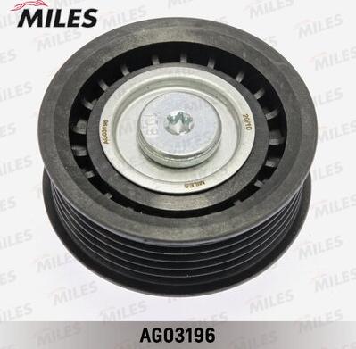 Miles AG03196 - Pulley, v-ribbed belt autospares.lv