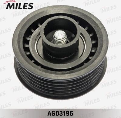 Miles AG03196 - Pulley, v-ribbed belt autospares.lv