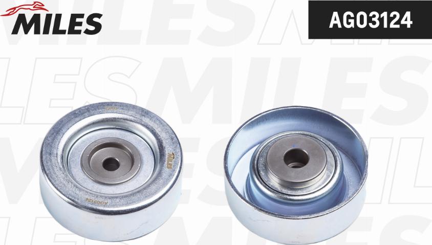 Miles AG03124 - Pulley, v-ribbed belt autospares.lv