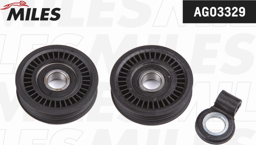 Miles AG03329 - Pulley, v-ribbed belt autospares.lv