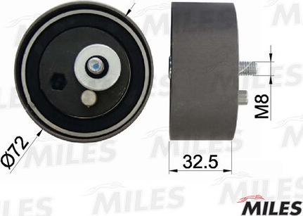 Miles AG02098 - Tensioner Pulley, timing belt autospares.lv