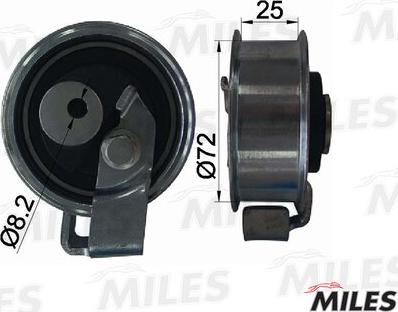 Miles AG02069 - Tensioner Pulley, timing belt autospares.lv