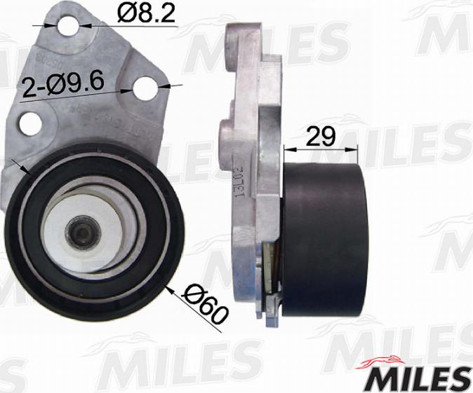 Miles AG02000 - Tensioner Pulley, timing belt autospares.lv