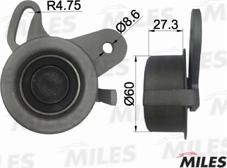 Miles AG02003 - Tensioner Pulley, timing belt autospares.lv