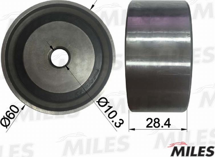 Miles AG02014 - Deflection / Guide Pulley, timing belt autospares.lv