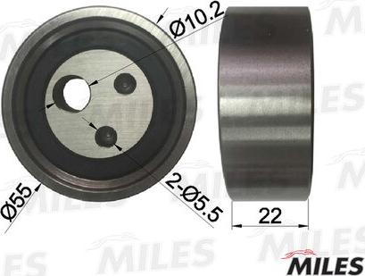 Miles AG02015 - Tensioner Pulley, timing belt autospares.lv