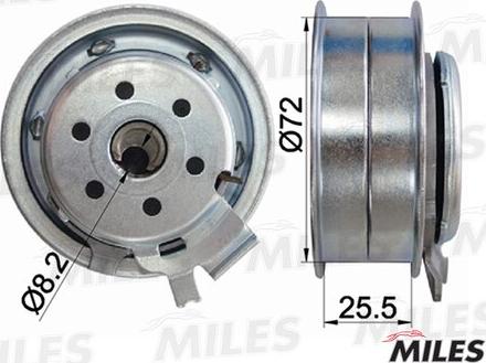 Miles AG02012 - Tensioner Pulley, timing belt autospares.lv