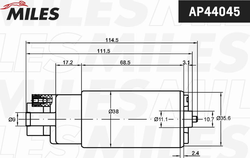 Miles AP44045 - Fuel Pump autospares.lv