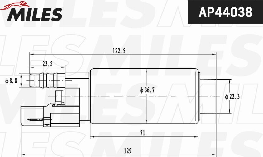 Miles AP44038 - Fuel Pump autospares.lv