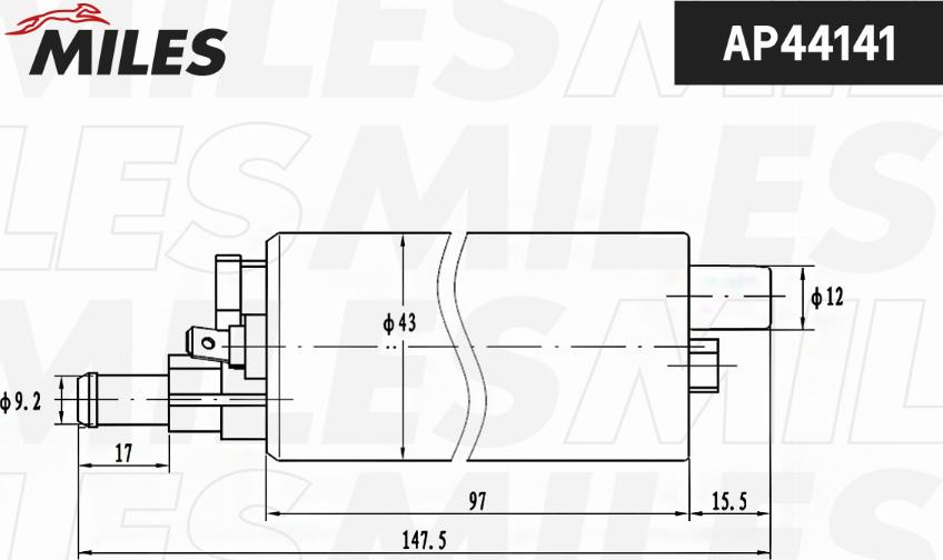 Miles AP44141 - Fuel Pump autospares.lv