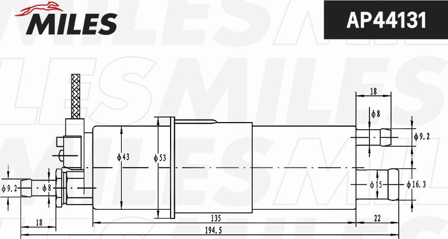 Miles AP44131 - Fuel Pump autospares.lv