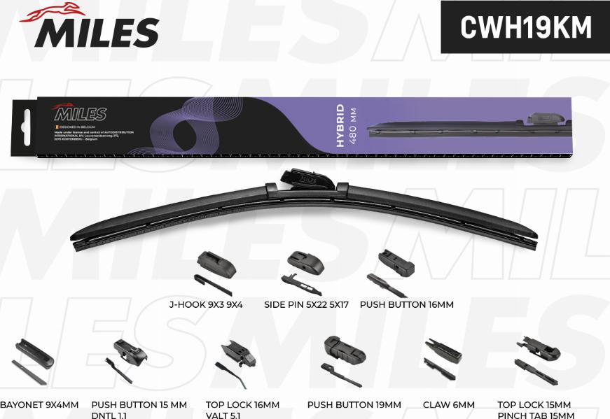 Miles CWH19KM - Wiper Blade autospares.lv