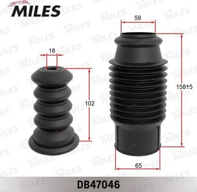 Miles DB47046 - Rubber Buffer, suspension autospares.lv