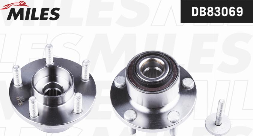 Miles DB83069 - Wheel hub, bearing Kit autospares.lv