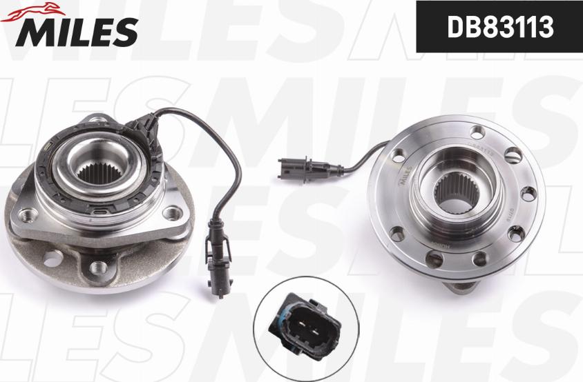 Miles DB83113 - Wheel hub, bearing Kit autospares.lv