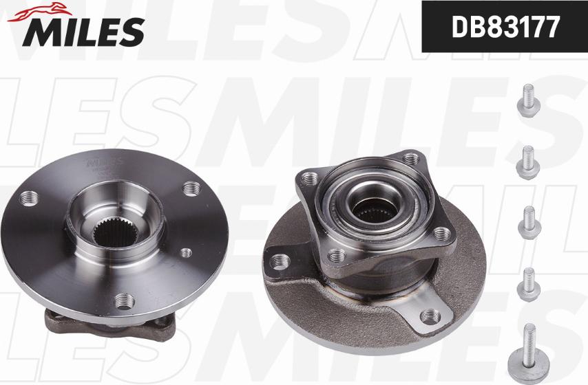 Miles DB83177 - Wheel hub, bearing Kit autospares.lv