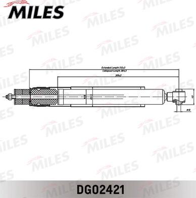 Miles DG02421 - Shock Absorber autospares.lv